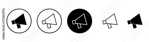 Megaphone icon vector isolated on white background. Loudspeaker icon vector. Volume icon