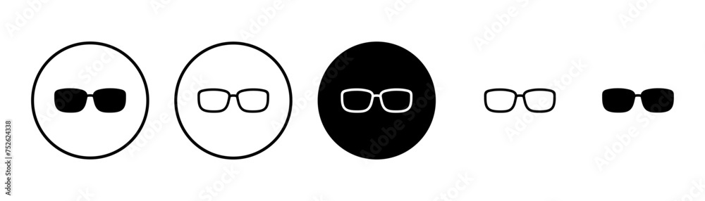 Glasses icon vector isolated on white background. Stylish Eyeglasses. Glasses vector. Optical concept Glasses icon vector isolated on white background. Stylish Eyeglasses. Glasses vector. Optical concept