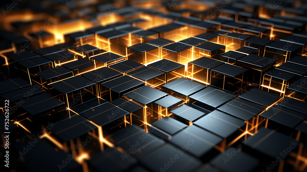 Obraz premium Background with squares of different sizes