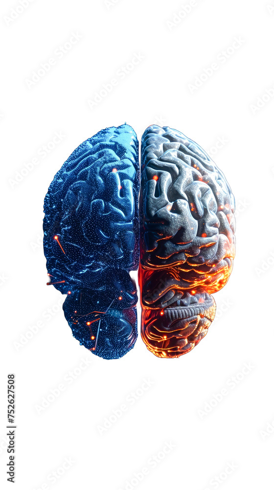 Fototapeta premium human brain with ia part