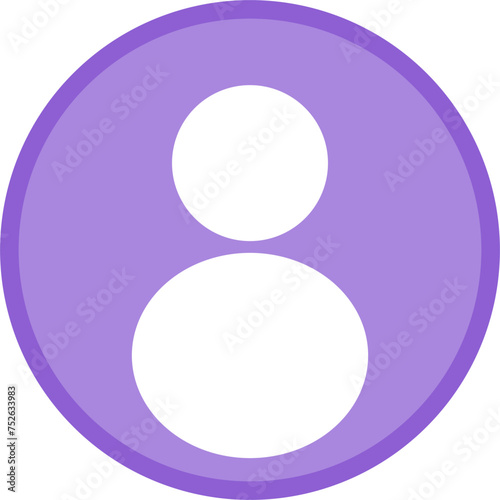 Purple avatar. Purple placeholder. Profile icon.