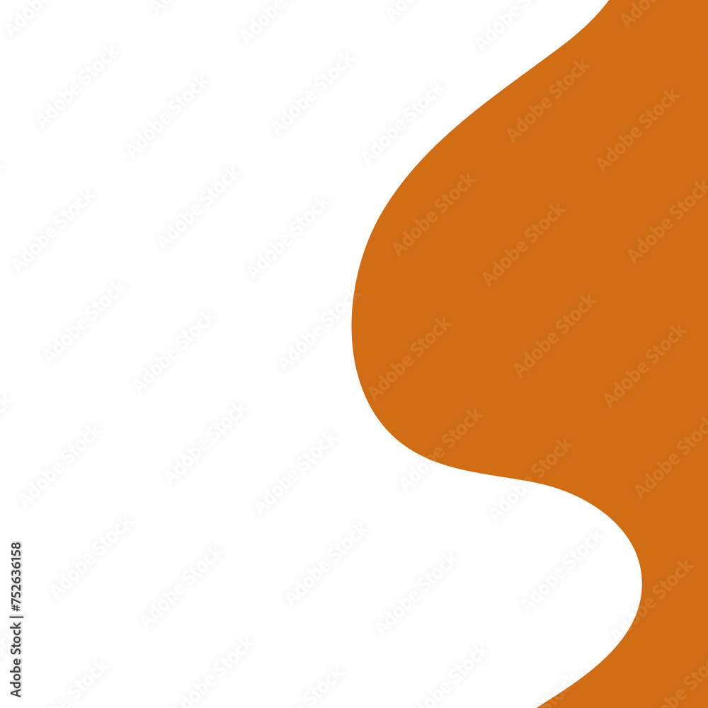 Abstract Orange Fluid Organic Shape Abstract Orange Fluid Organic Shape