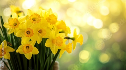 Bouquet of daffodils generative ai