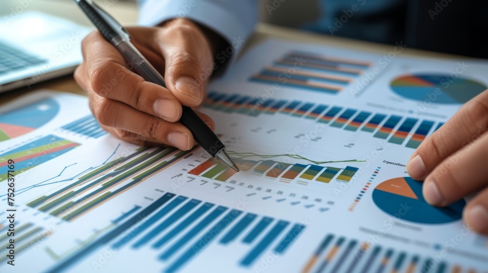 Business financial planning, corporate growth concept generative ai Business financial planning, corporate growth concept generative ai