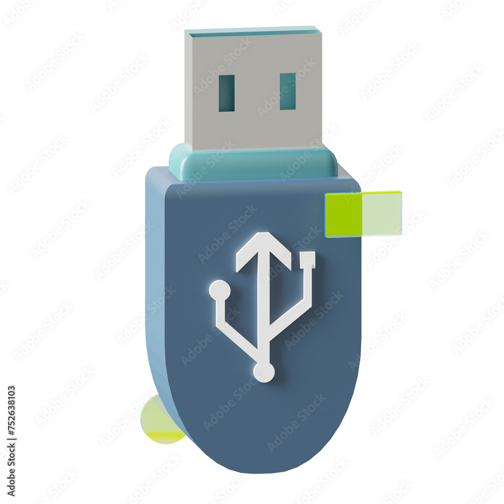 3D Icon Usb Drive Illustration 3D Icon Usb Drive Illustration