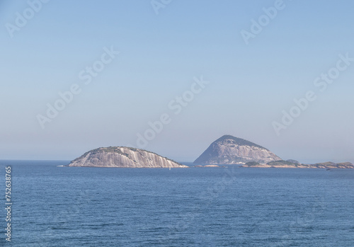 Cagarras Islands seen from Ipanema Beach in Rio de Janeiro. photo