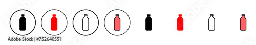 Bottle icon vector illustration. bottle sign and symbol