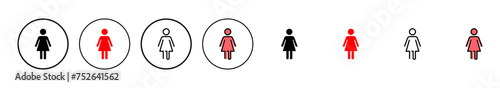 Female icon vector illustration. woman sign and symbol