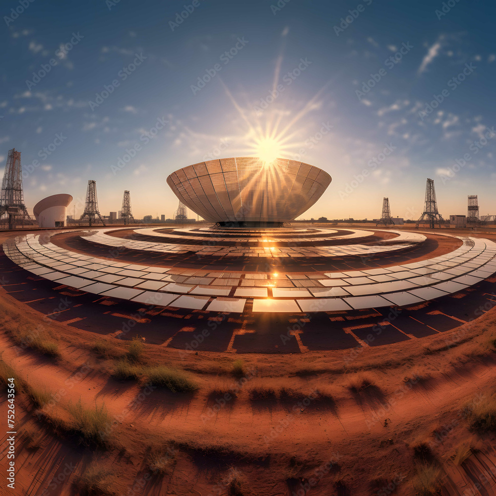 The Futuristic Martian Metropolis. Breathtaking futuristic city built on the vast Martian landscape. Visionary world where humanity has established a thriving metropolis on Mars. Ai generated