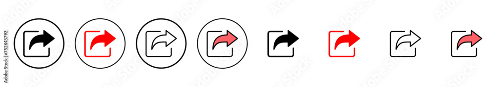 Share icon vector illustration. Sharing sign and symbol Share icon vector illustration. Sharing sign and symbol