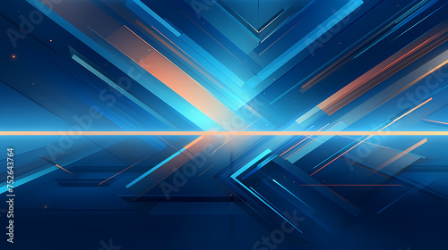 Gradient geometric shapes, abstract background