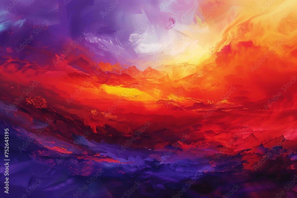 Vibrant and Painterly Abstract Landscapes with Dreamy Atmosphere