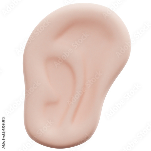 ear 3d render icon illustration photo