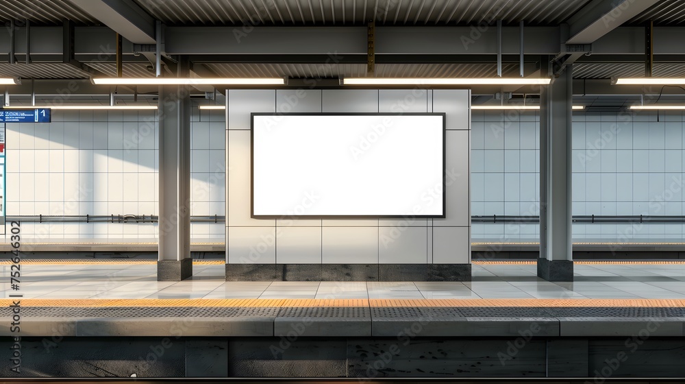 Billboard blank on a highway for advertisement Billboard blank on a highway for advertisement