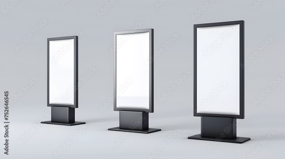 Billboard blank on a highway for advertisement Billboard blank on a highway for advertisement