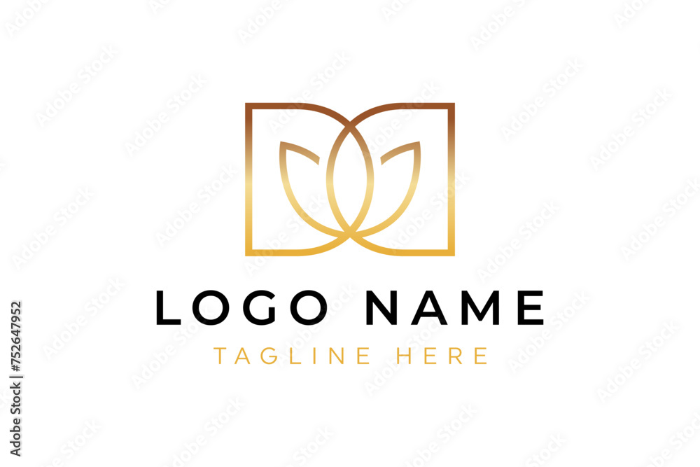 Fototapeta premium DD lotus flower logo designs