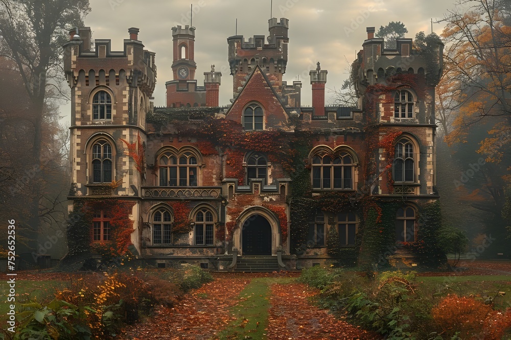 Obraz premium Bizarre and creepy old castle