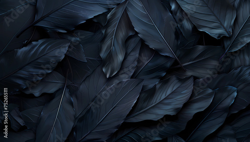 a black wallpaper with dark leaves