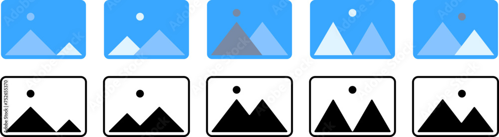 image icon collection. simple and modern vector. design for applications and web. designs can be replaced image icon collection. simple and modern vector. design for applications and web. designs can be replaced