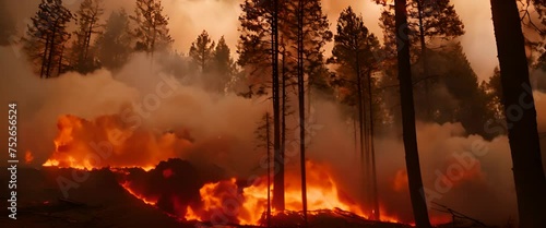 Catastrophic forest fires are spreading photo