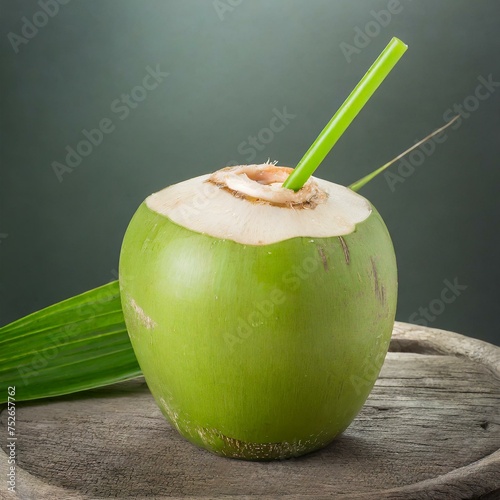 Água de coco. Bebida. Fruta. photo