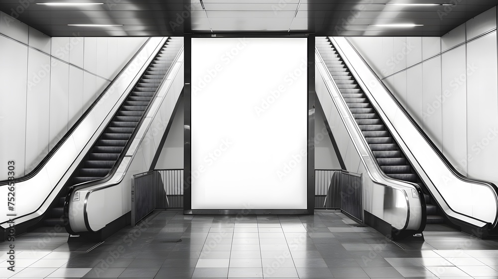 Fototapeta premium blank billboard with copy space for advertising, public information