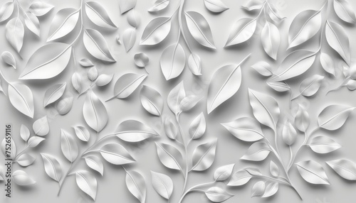 Elegant and serene minimalistic abstract spring background featuring beautiful white hues