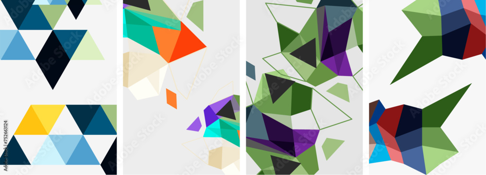 Triangle geometric abstract backgrounds. Vector illustration For Wallpaper, Banner, Background, Card, Book Illustration, landing page Triangle geometric abstract backgrounds. Vector illustration For Wallpaper, Banner, Background, Card, Book Illustration, landing page