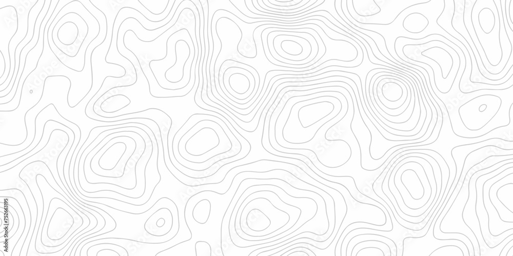 Vector illustration, Topo contour map on white background, Topographic contour lines vector map seamless pattern. Topographic map. Geographic mountain relief. Abstract lines background. Contour maps.