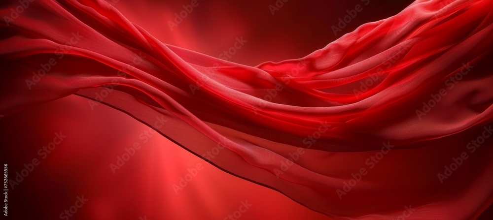 Obraz premium Elegant red silk fabric texture for delicate background design and creative projects