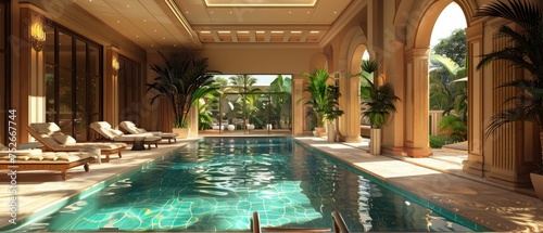 Luxury swimming pool © Nayyab