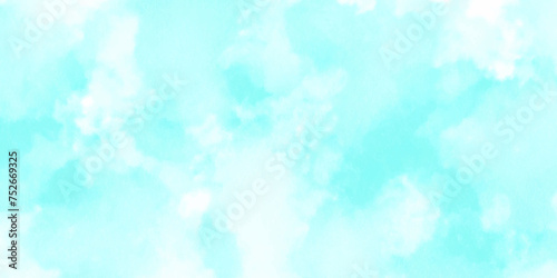 Abstract watercolor aged light paint surface wall design background. summer winter day and pattern clouds backdrop blue color sky bright wallpaper. bright smooth dirty blank retro texture.