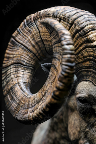 The Ram's Crown: A Majestic Close-Up © Elzerl