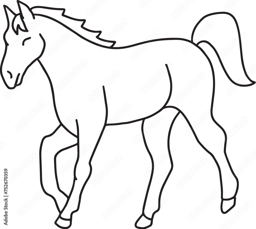 Obraz premium horse illustration