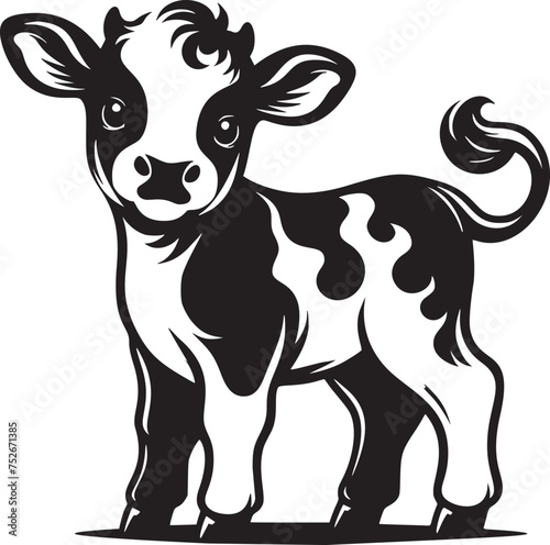 Adorable Cartoon Calf