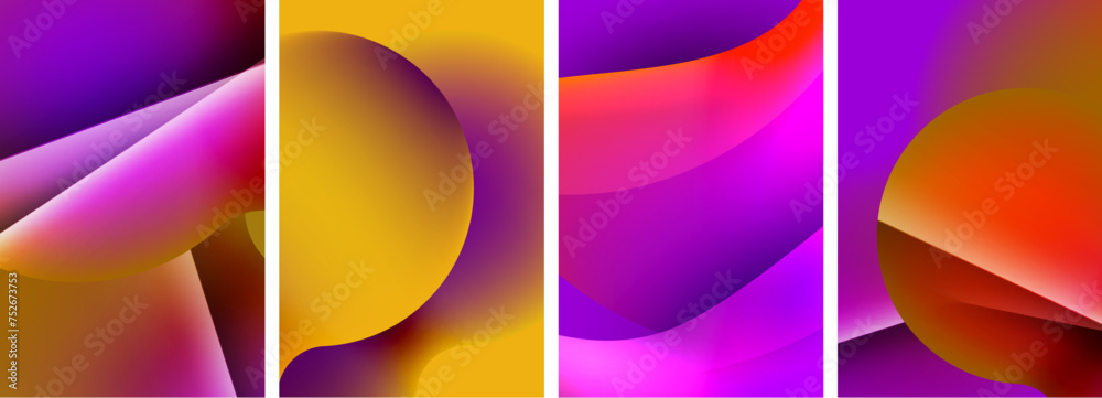 Liquid abstract shapes with gradient colors. Abstract backgrounds for wallpaper, business card, cover, poster, banner, brochure, header, website Liquid abstract shapes with gradient colors. Abstract backgrounds for wallpaper, business card, cover, poster, banner, brochure, header, website