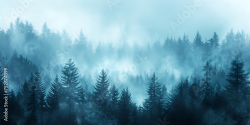 A mesmerizing pine forest