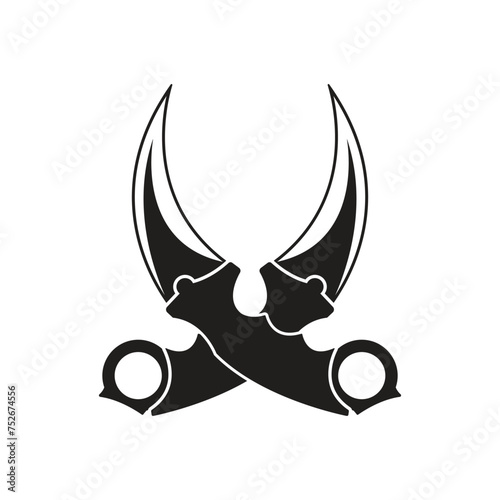 karambit icon vector