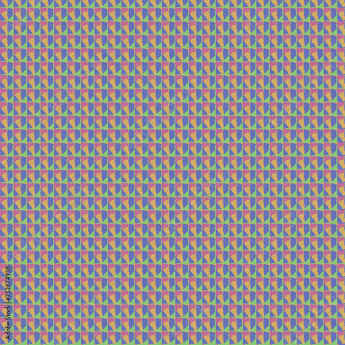 Seamless Pattern with Lavender, Tan, Indigo, and Green Texture for Fabric, Wallpaper, etc.