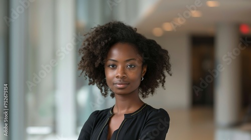 African American Business Woman created with Generative AI Technology, ai, generative