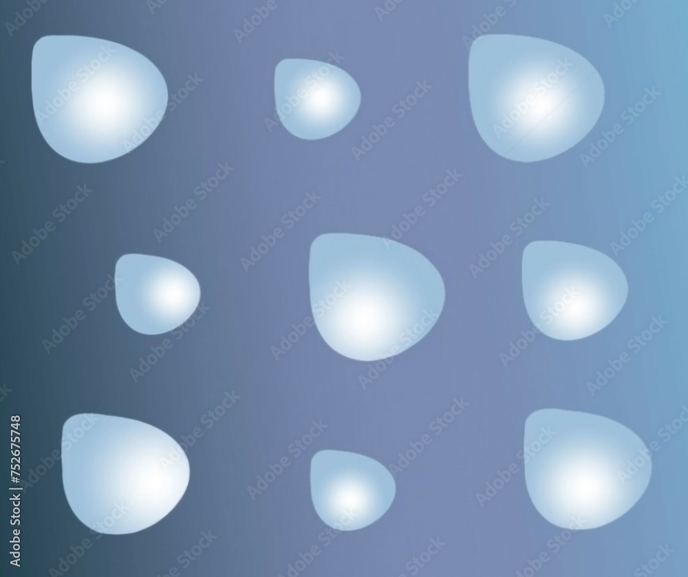 water drops on blue water drops on blue