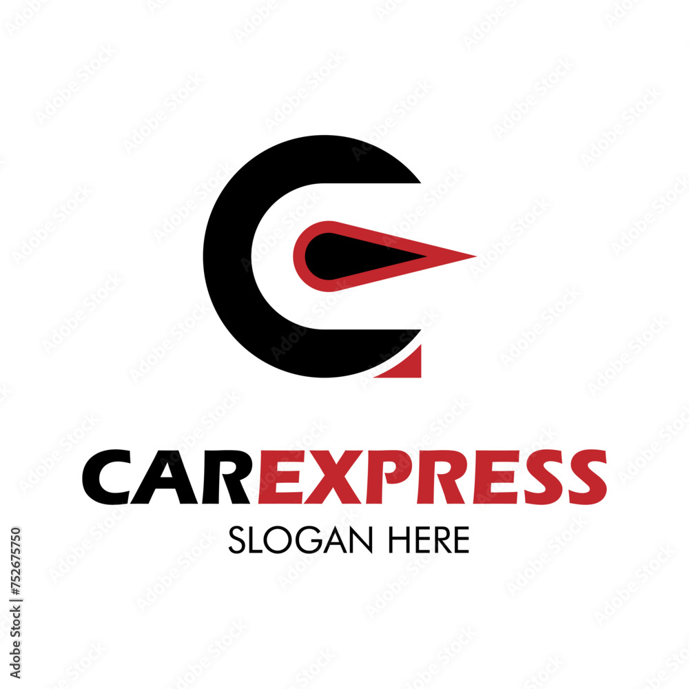 Car express in white background Car express in white background