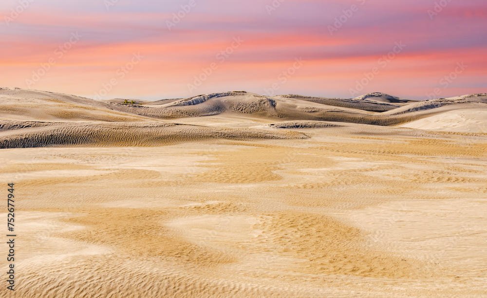 The Lancelin Sand Dunes in Western Australia.