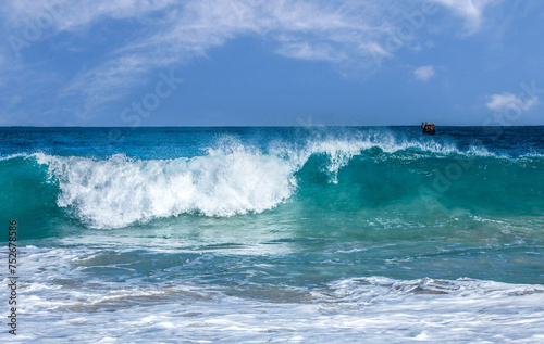 Beautiful and colorful waves in Perth Western Australia 