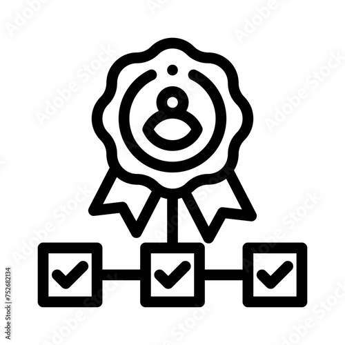 competence line icon