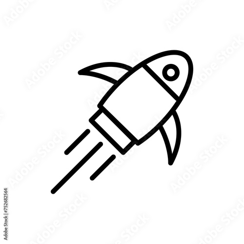 deploy icon simple flat liner illustration on white background..eps