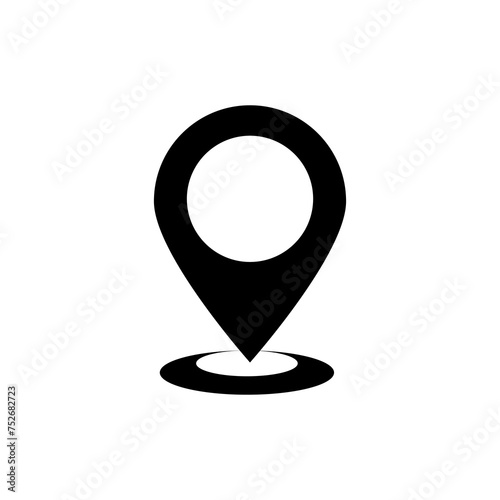  location vector glyph simple illustration on white background..eps