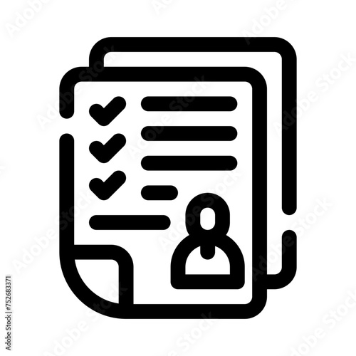 qualification line icon