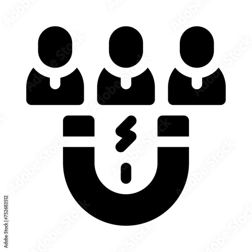 attract glyph icon