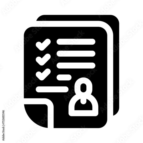 qualification glyph icon